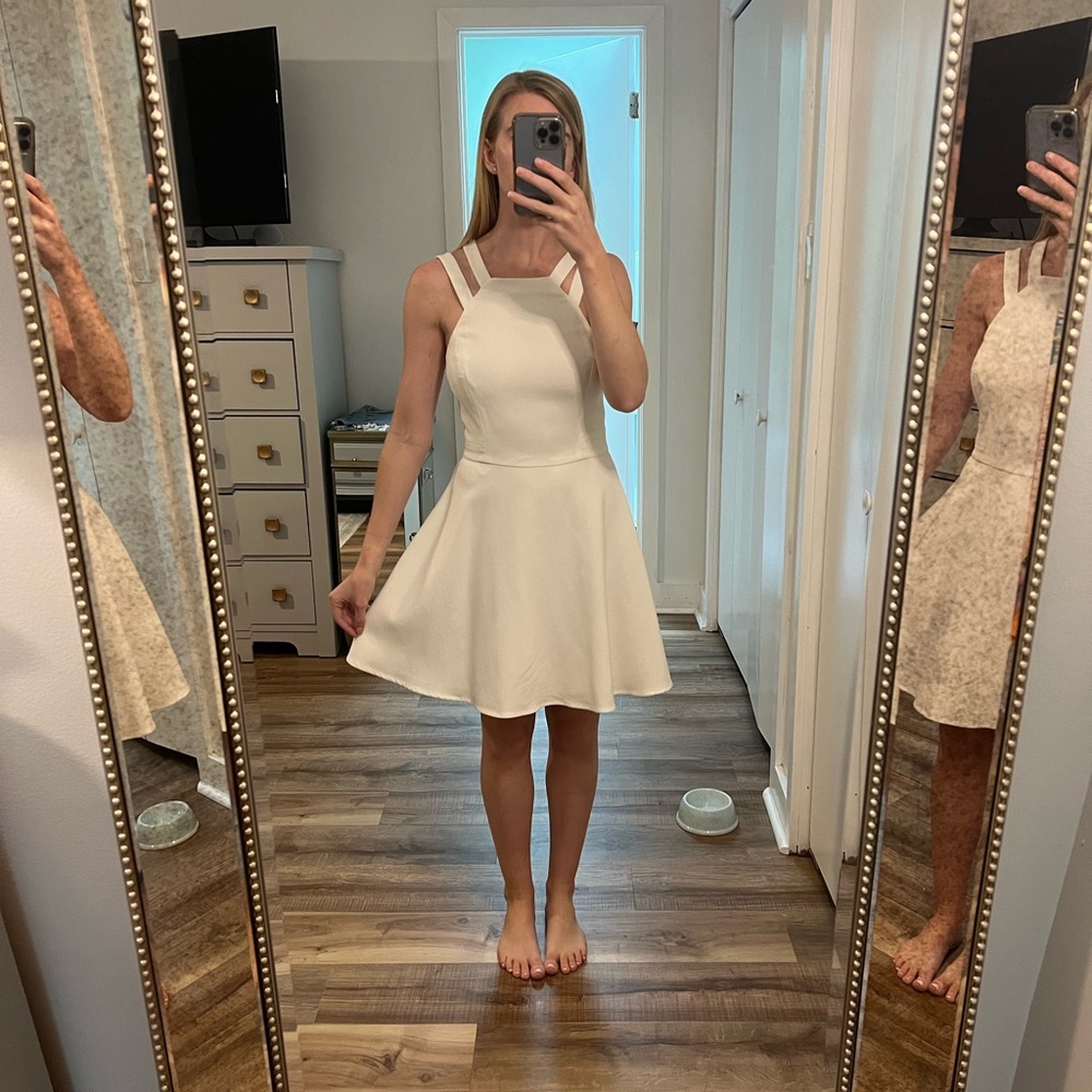 French Connection white dress